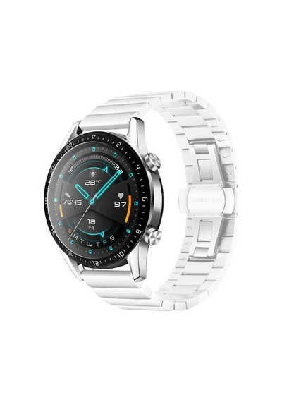 Huawei Watch Gt 3 42mm Uyumlu Krd-16 Metal Mxsp Kordon-beyaz