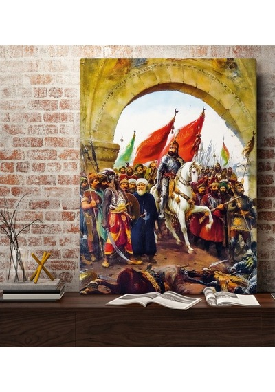 Bk Home Istanbul'Un Fethi Fatih Sultan Mehmet Tasarımlı Kanvas Ta (551088809)