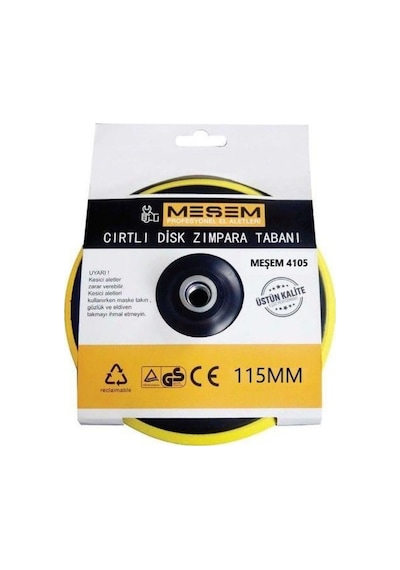 Meşem 4105 Cırtlı Disk Zımpara Tabanı 115 Mm