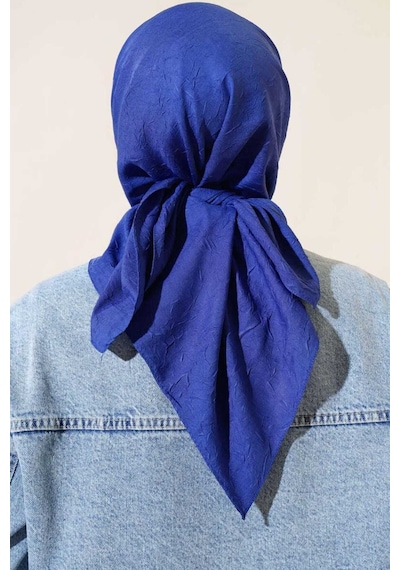 Bambu Kraş Eşarp Tesettür Giyim, Hafif, Rahat, Şık, Yüksek Kalite, Hijab, Scarf, Shawl Koyu Mavi