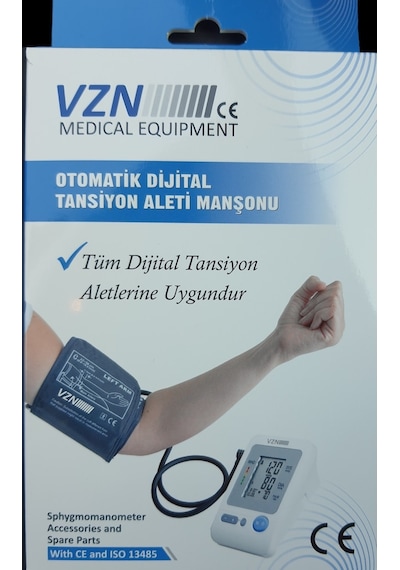 Dijital Tansiyon Aleti Manşonu Vzn Tekli Hortum Yetişkin 22-36 Cm
