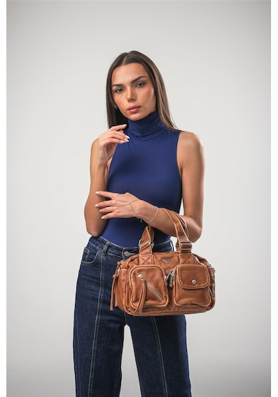 Ççs 18069 Kadın Çapraz Askılı El Çantası Camel