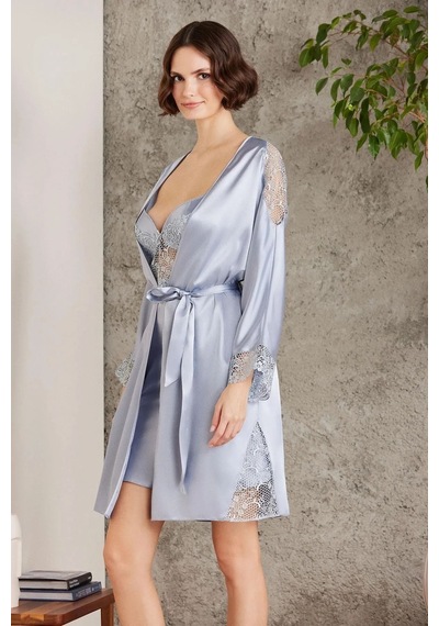 Pierre Cardin 6000 Kadın Dantelli Saten 6'lı Set-mist Mist