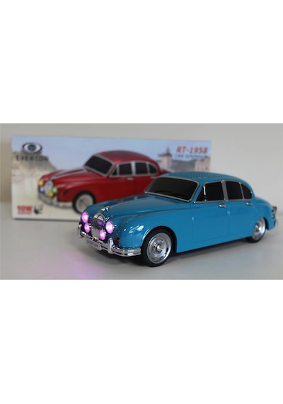 Everton Rt-1958 Zümrüt Yeşil Emerald Arabalı Bluetooth Fm-usb-tf-aux Şarjlı Nostaljik Radyo Kdo