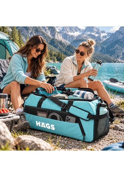 Spor Seyahat Çantası, Duffle Bag, Taşıma Çantası, Su Geçirmez Dayanıklı, Erkek, Kadın İçin Büyük Boy Spor