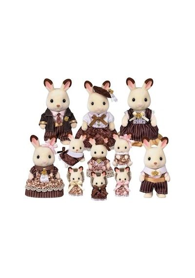 5848 Sylvanian Families Çikolata Kulaklı Tavşan Ailesi Yıldönümü Seti +3 Yaş