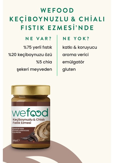 Keçiboynuzlu & Chialı Fıstık Ezmesi 300 G