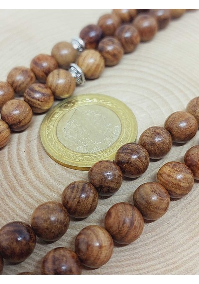 Kör Diken Ağacı 99luk Tesbih 8mm 5125-1 Kahverengi