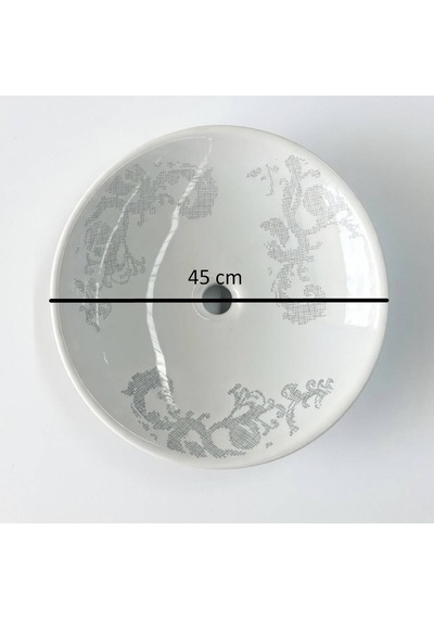 İsvea - Soluzione 45 Cm Patrizia Dekorlu Lavabo - 10sz66045 1466841