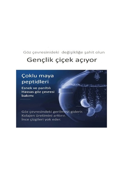 Jomtam Titreşimli Kırmızı Led Masajlı Arbutin Hyalüronik Asitli Polipeptid Göz Kremi 30 G