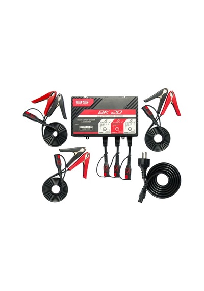 BS Battery BK 20 3 Kanal Lithium ve Kurşun Asit Akü Şarj Cihazı