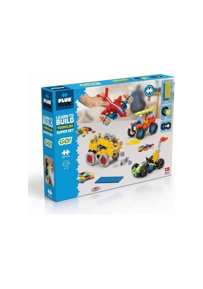 Plus Plus 9607016 Yaratıcı Yapı Taşları, Learn To Build Araç Seti, Yapı Oyuncağı, Plusplus Go, 800 Parça, Basic