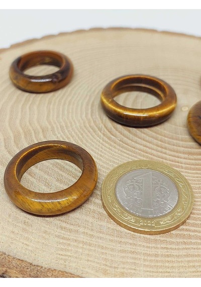 Kaplangözü Taşı Yüzük 6mm Kalınlığında Standart Ölçü 51506 Çok REnkli