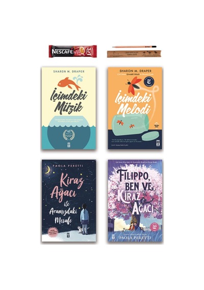 Genç Timaş Filippo Ben ve Kiraz Ağacı - Kiraz Ağacı İle Aramızdaki Mesafe - İçimdeki Müzik Melodi Set 4 Kitap