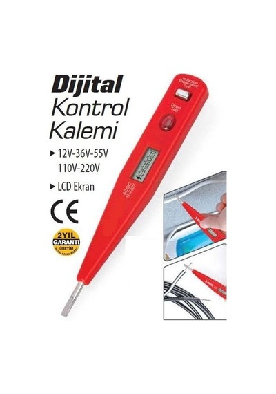 Profesyonel Dijital Kontrol Kalemi Tornida Voltaj Ölçer