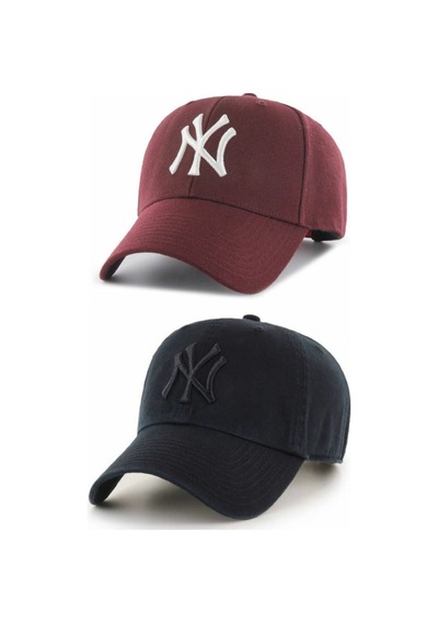 Caxis Nakışlı Şapka 2'li Takım Arkası Cırtlı Ayarlanabilir Pembe