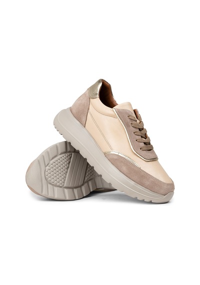 Deery Kadın Hakiki Deri Bej Sneaker Ayakkabı - M0509zbeje01 Bej