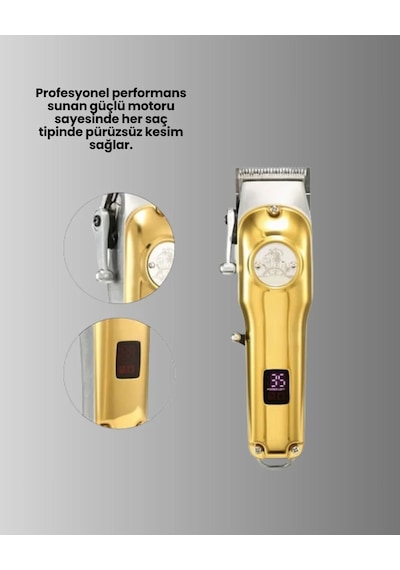 Diyar-ı Fırsat Type-c Şarjlı Lcd Ekranlı Profesyonel Saç Sakal Tıraş Makinesi