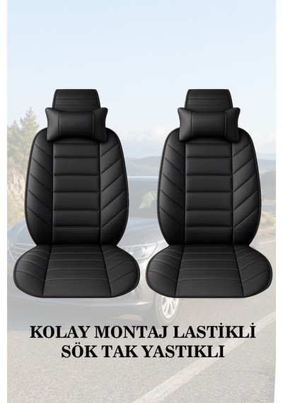 Suzuki Vitara 1989 Uyumlu Siyah Renk Premium Lüks 2 Adet Minder Ve Yastık