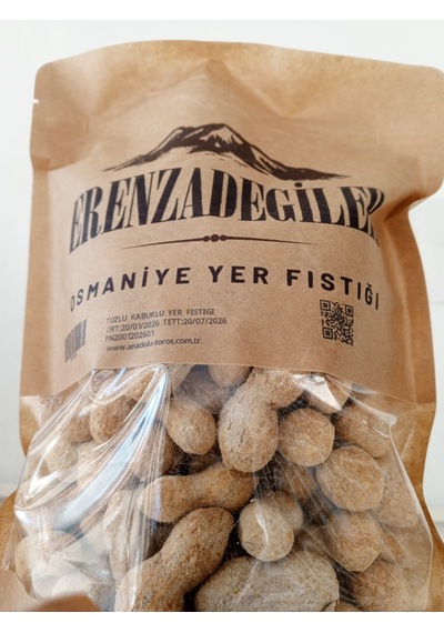 Erenzadegiler Osmaniye Taze Kabuklu Tuzlu Yer Fıstığı 500 G Atıştırmalık, Kavrulmuş, Doğal
