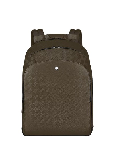 Montblanc Extreme Deri 3 Bölmeli Orta Boy Sırt Çantası 221594 Haki