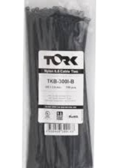 Tork Kablo Bağı Cırt Kelepçe 3,6mmx150mm Siyah 100 'lü Paket