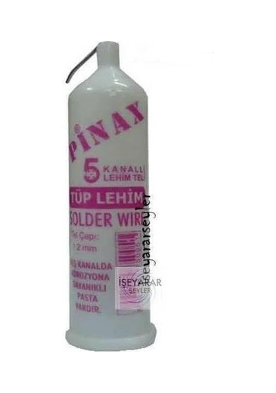 Pinax 1.2mm 5 Kanalli Pastalı Tüp Lehim Teli Tüm Cihazlarin Onarımında Güvenle Kullanılabilir