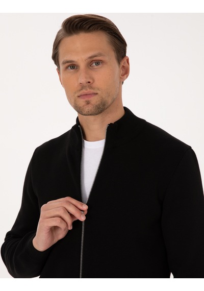 Pierre Cardin Erkek Siyah Hırka Triko 50315821-vr046 Siyah