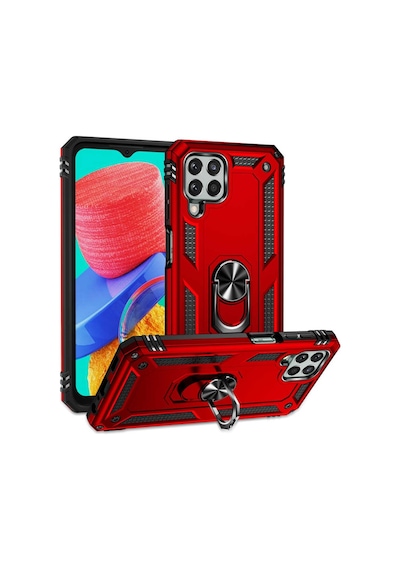 Galaxy M33 Kılıf Zore Vega Yüzüklü Standlı Zırh Kılıf