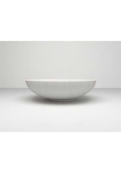 Nuano Consept Yaylak Serisi Yuvarlak Saksı Beyaz 90x25