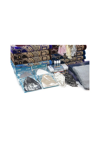 Hürrem 20 Kişilik Hac Ve Umre Hediyelik Dodya Kadife Seccade Seti