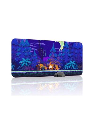Shovel Knight Kaymaz Dikişli Kauçuk Oyuncu Mousepad V1 - 90x40 Xxl Gaming Mouse Pad Fare Altlığı