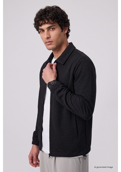 Tommy Life Siyah Rahat Form Erkek Ceket - 88494