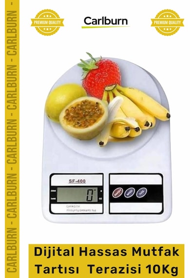 Terazi Elektronik Sf400 Lcd Ekranlı Gram Dijital Hassas Mutfak Tartısı Mutfak Terazisi 10kg Çok Renkli