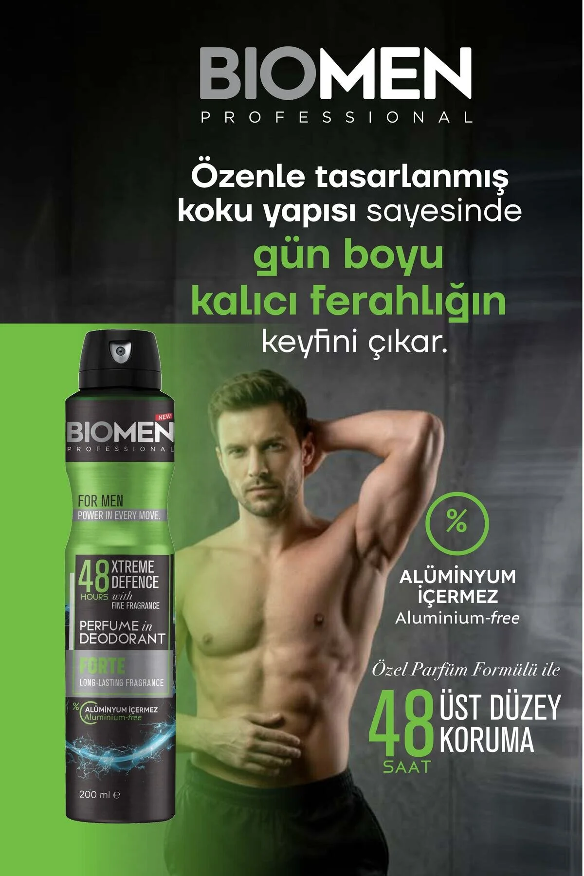 Perfume İn Deodorant For Men Forte 3x 200 Ml
