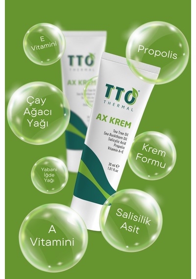 Tto Ax Akne Krem 30 Ml – Çay Ağacı Yağlı Akne & Kremi