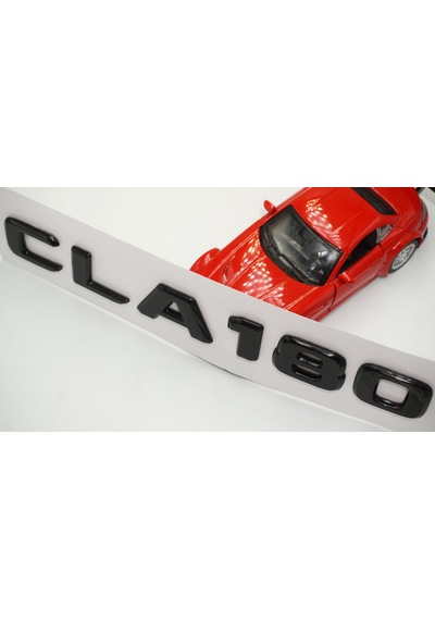 CLA 180 Bagaj Parlak Siyah ABS 3M 3D Yazı Logo