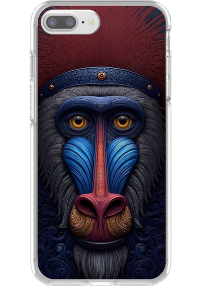 Apple Uyumlu iPhone 7 Plus Şeffaf Kılıf Tablo 4 Tasarımlı
