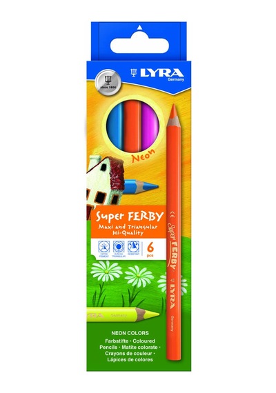 Lyra Super Ferby Neon Kuru Boya 6 Renk