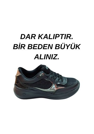 Ay Ayakkabım Crm2007 Kadın Siyah 36-40 Günlük Spor Ayakkabı