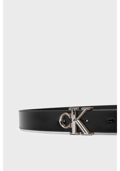 Calvin Klein Deri Logolu Kemer Lv04f7132gvf6 Kadın Kemer Lv04f7132g Vf6 Siyah