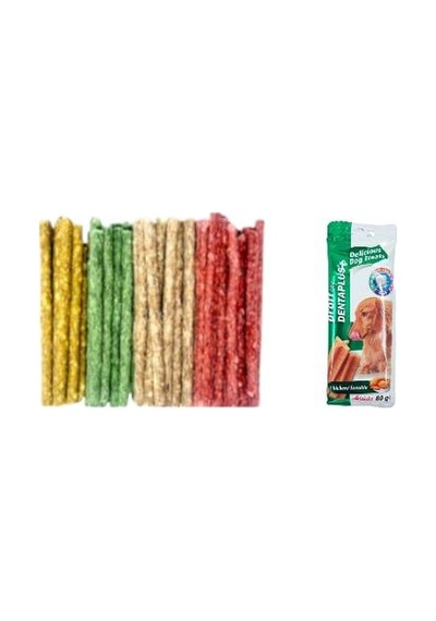 Ans Munchy Ödül Çubuğu 100'lü + Dentaplus Tavuklu Köpek Ödül Çubuğu X4 Sticks