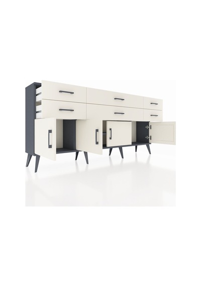 Arges Konsol 2 Raflı 6 Çekmeceli 4 Kapaklı 176x30x83 Antrasit-aytaşı/aytaşı Aytaşı/aytaşı Arges Konsol 2 Raflı 6 Çekmeceli 4 Kapaklı 176x30x83 Antrasit-aytaşı/aytaşı Aytaşı/aytaşı