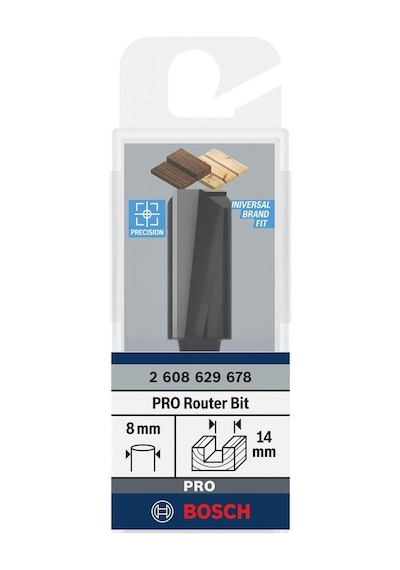 Bosch Pro 14x30 Mm Ahşap Düz Freze Ucu 2608629678