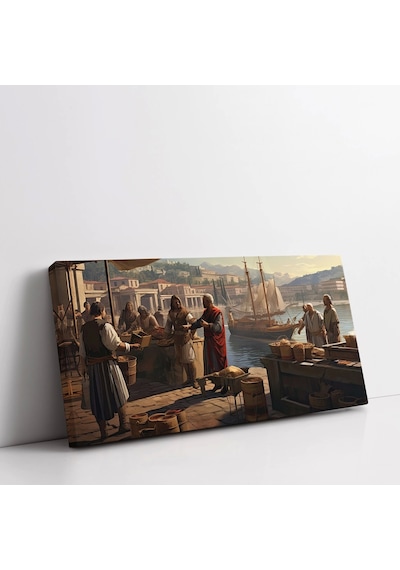Balıkçı İskelesi Kanvas Tablo