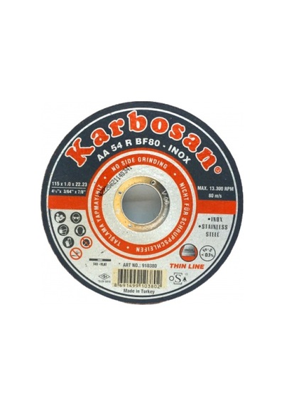 İnox Metal Kesici Disk 115mmx1.0x22 5324