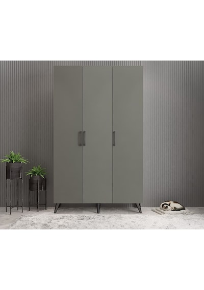 Duke 3 Kapaklı Ayakkabılık Füme 135 Cm M1