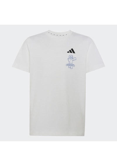Adidas Minecraft Çocuk Beyaz Tişört Kh3205
