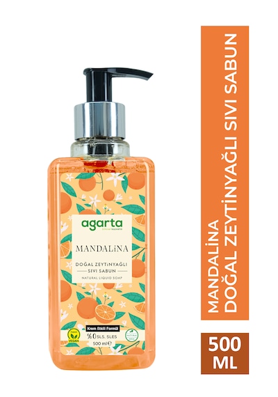 Agarta Doğal Mandalina Sıvı Sabun 500 ML