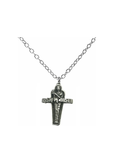 Iron Maiden Kolyesi Rock Müzik Grubu Tasarımı Unisex 60 Cm Zincir Çok renkli